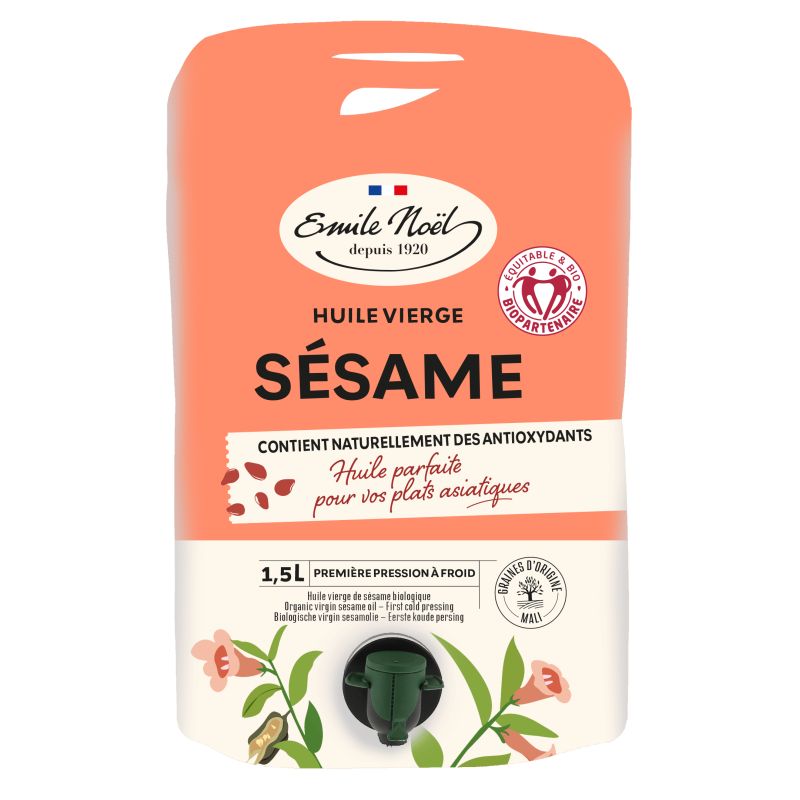 Huile vierge de sesame 1.5l Emile Noël  dans votre magasin bio en ligne Etiketbio.eu