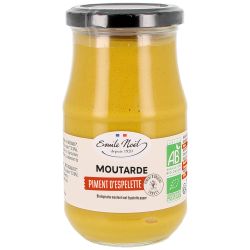 Moutarde aux piments espelette 200g Emile Noël dans votre magasin bio en ligne Etiketbio.eu