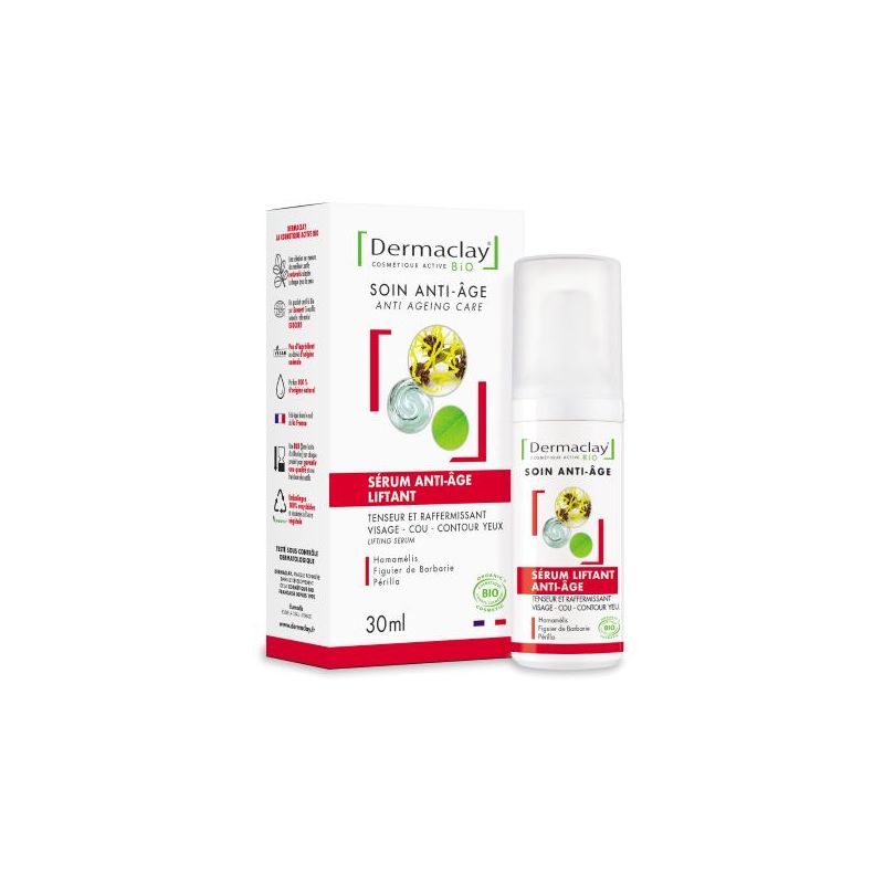 Serum liftant anti age 30ml Dermaclay dans votre magasin bio en ligne Etiketbio.eu Serum liftant anti age 30ml Dermaclay dans votre magasin bio en ligne Etiketbio.eu