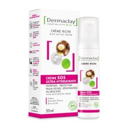 Creme sos ultra hydratante 50ml Dermaclay dans votre magasin bio en ligne Etiketbio.eu