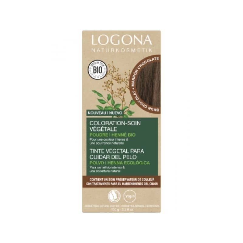 COLORATION VEGETALE BRUN CHOCOLAT 100GR Logona  dans votre magasin bio en ligne Etiketbio.eu