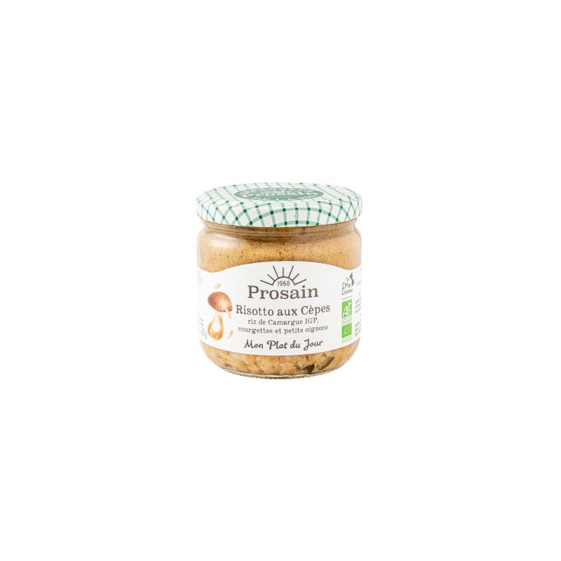 Risotto aux cepes 365g Prosain dans votre magasin bio en ligne Etiketbio.eu Risotto aux cepes 365g Prosain dans votre magasin bio en ligne Etiketbio.eu