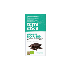 TABLETTE CHOCOLAT NOIR 88% | TERRA ETICA | Acheter sur EtiketBio.eu