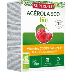 ACEROLA 500 BIO 24 CPS | SUPER DIET | Acheter sur EtiketBio.eu