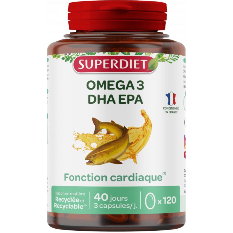 Omega 3 120 caps Super Diet dans votre magasin bio en ligne Etiketbio.eu Omega 3 120 caps Super Diet dans votre magasin bio en ligne Etiketbio.eu