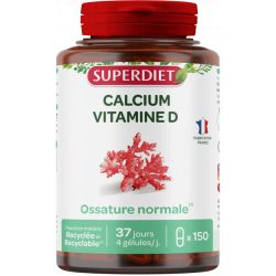 CALCIUM + VITAMINE D 150GELS | SUPER DIET | Acheter sur EtiketBio.eu