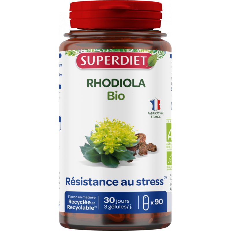 RHODIOLA BIO 90 GEL | SUPER DIET | Acheter sur EtiketBio.eu