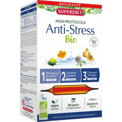 Protocole anti stress 30 ampoules Super Diet  dans votre magasin bio en ligne Etiketbio.eu