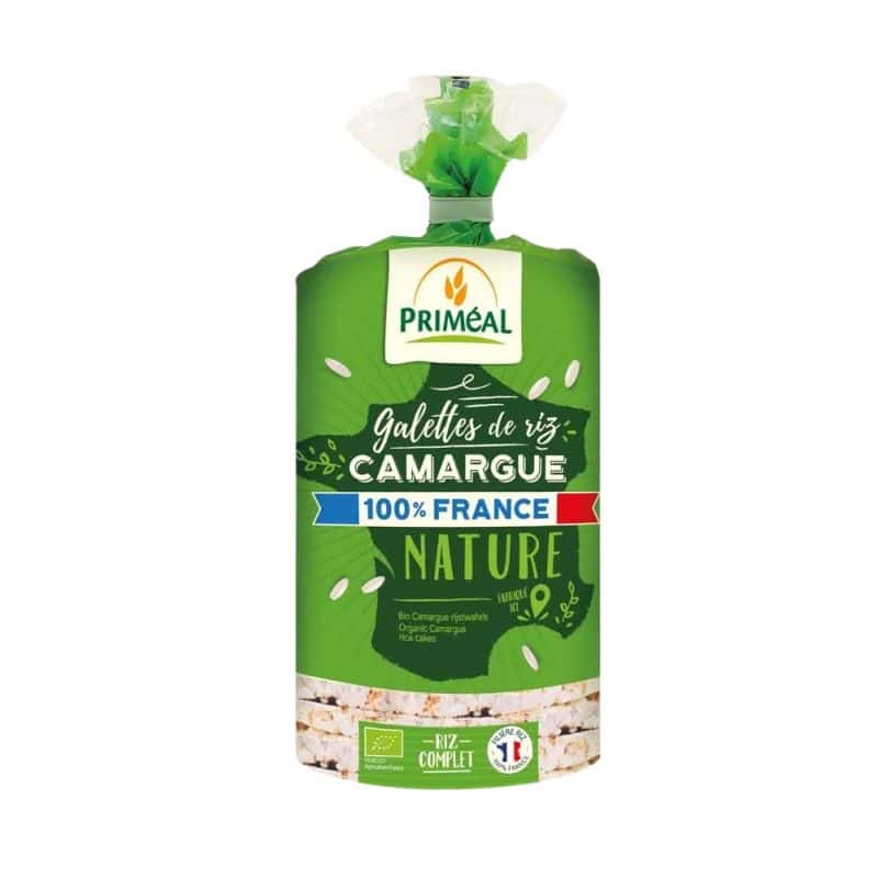 GALETTE RIZ DE CAMARGUE NATURE 100% FRANCE 130G Priméal  dans votre magasin bio en ligne Etiketbio.eu