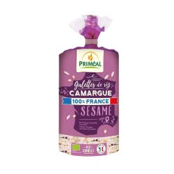 Galette riz camargue sesame 130g Priméal  dans votre magasin bio en ligne Etiketbio.eu