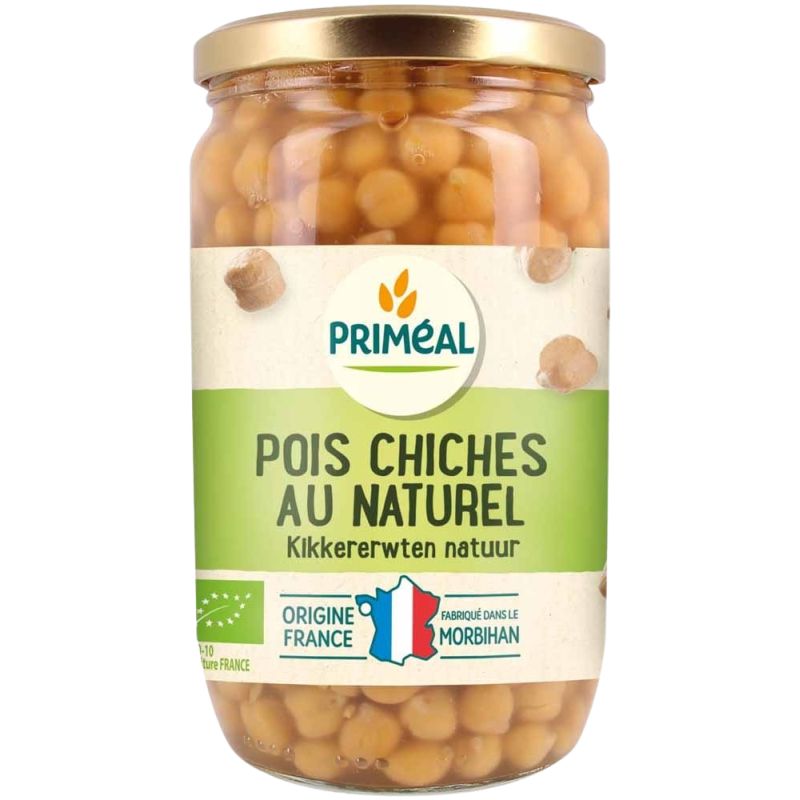 POIS CHICHES AU NATUREL 720ML | PRIMEAL | Acheter sur EtiketBio.eu