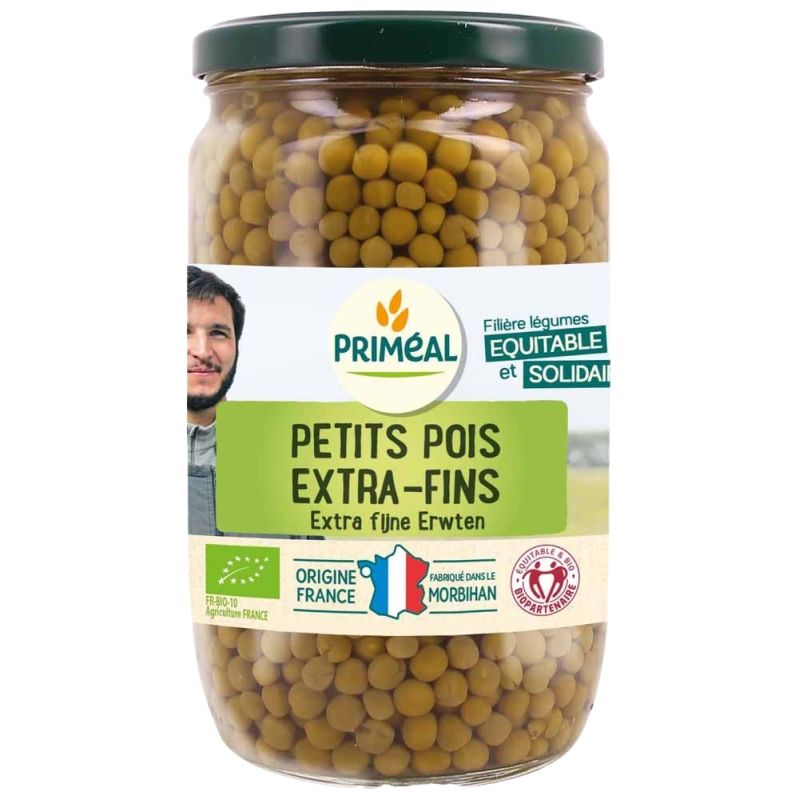 Petits pois tres fins france 720ml Priméal dans votre magasin bio en ligne Etiketbio.eu Petits pois tres fins france 720ml Priméal dans votre magasin bio en ligne Etiketbio.eu