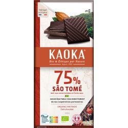 TABLETTE CHOCOLAT NOIR 75% SAO TOME 100G | KAOKA | Acheter sur Etik...