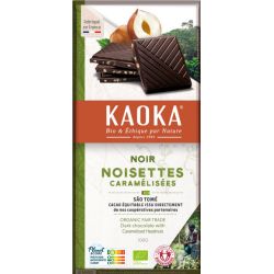 CHOCOLAT NOIR 66% ECLATS DE NOISETTES 100G | KAOKA | Acheter sur Et...