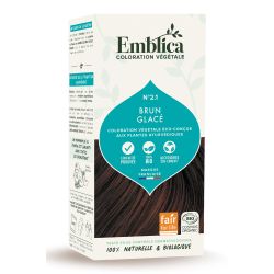 Coloration vegetale 2.1 brun glace 100gr Emblica  dans votre magasin bio en ligne Etiketbio.eu