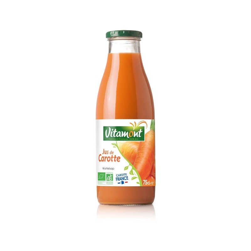 Jus de carotte des landes 75cl Vitamont dans votre magasin bio en ligne Etiketbio.eu Jus de carotte des landes 75cl Vitamont dans votre magasin bio en ligne Etiketbio.eu