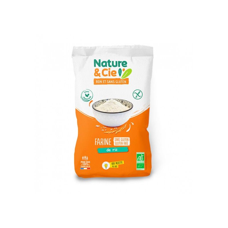 Farine de riz blanc 500g Nature & Cie  dans votre magasin bio en ligne Etiketbio.eu