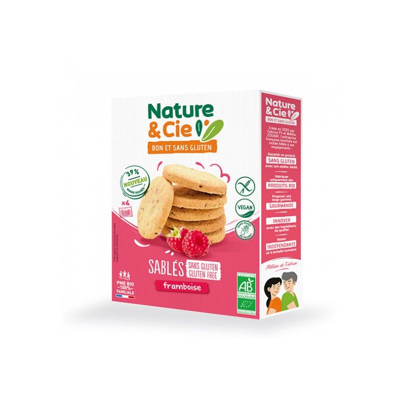 SABLES FRAMBOISE 135G | NATURE & CIE | Acheter sur EtiketBio.eu