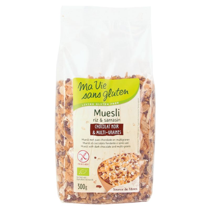 MUESLI CHOCOLAT MULTIGRAINES 300G | MA VIE SANS GLUTEN | Acheter su...