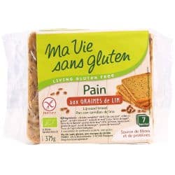 PAIN GRAINES DE LIN 375G Ma Vie Sans Gluten  dans votre magasin bio en ligne Etiketbio.eu