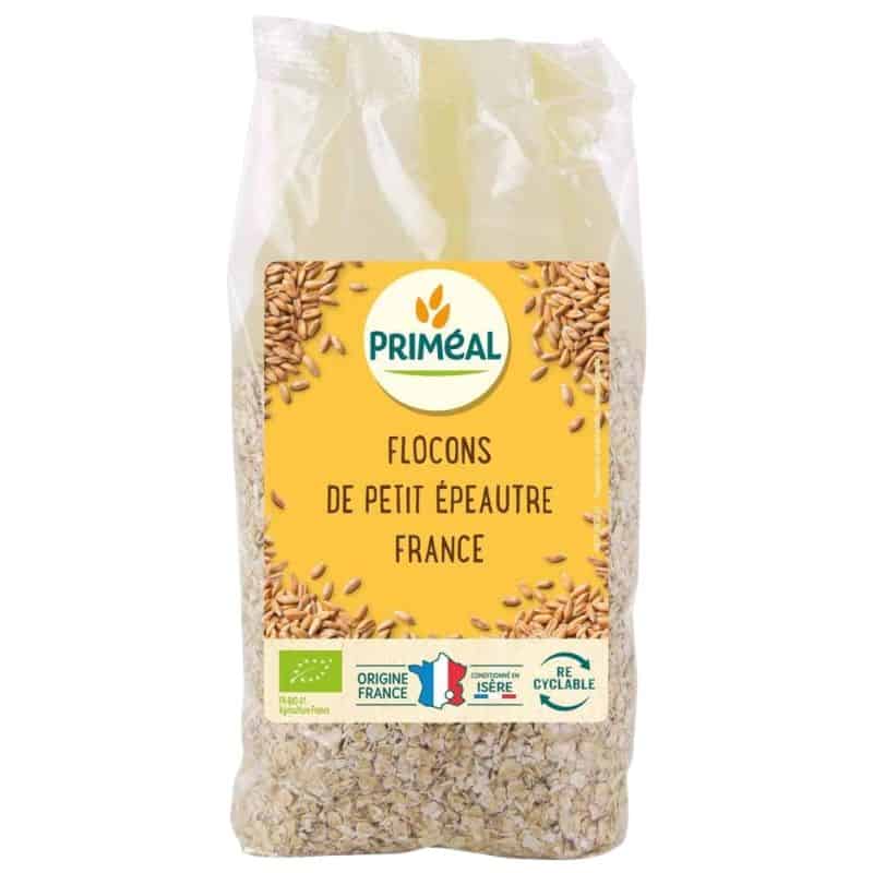 FLOCONS DE PETIT EPEAUTRE FRANCE 500G Priméal  dans votre magasin bio en ligne Etiketbio.eu
