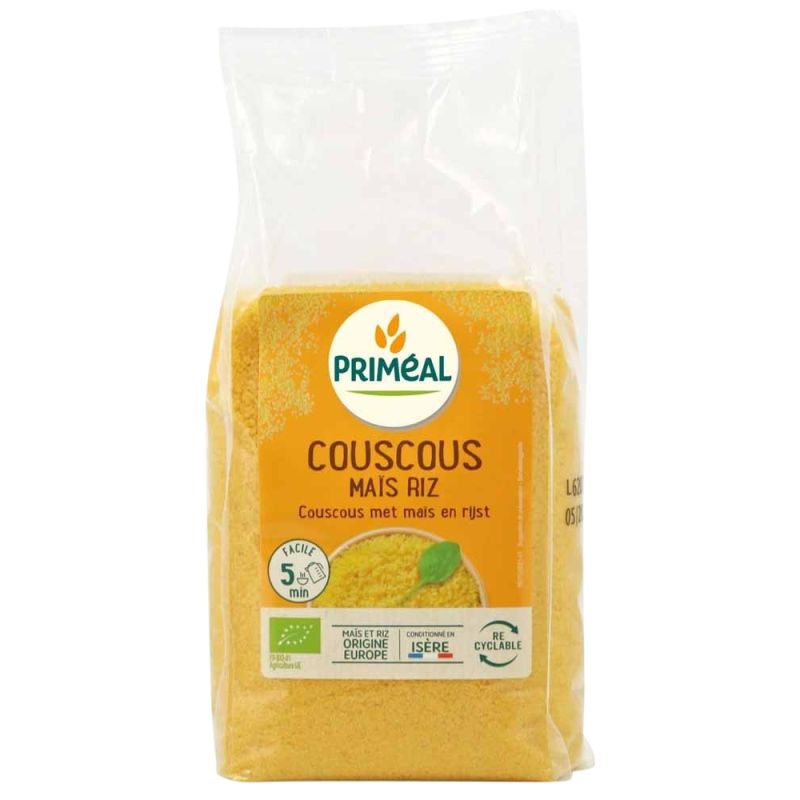 Couscous mais riz 500g Priméal  dans votre magasin bio en ligne Etiketbio.eu
