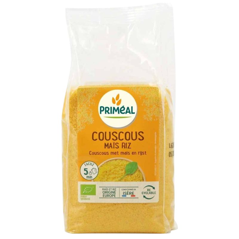 COUSCOUS MAIS RIZ 500G | PRIMEAL | Acheter sur EtiketBio.eu