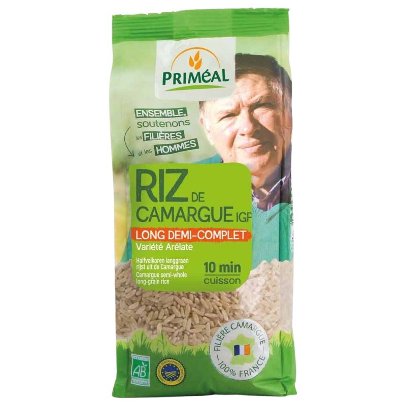 RIZ DE CAMARGUE LONG 1/2 COMPLET IGP 500G | PRIMEAL | Acheter sur E...