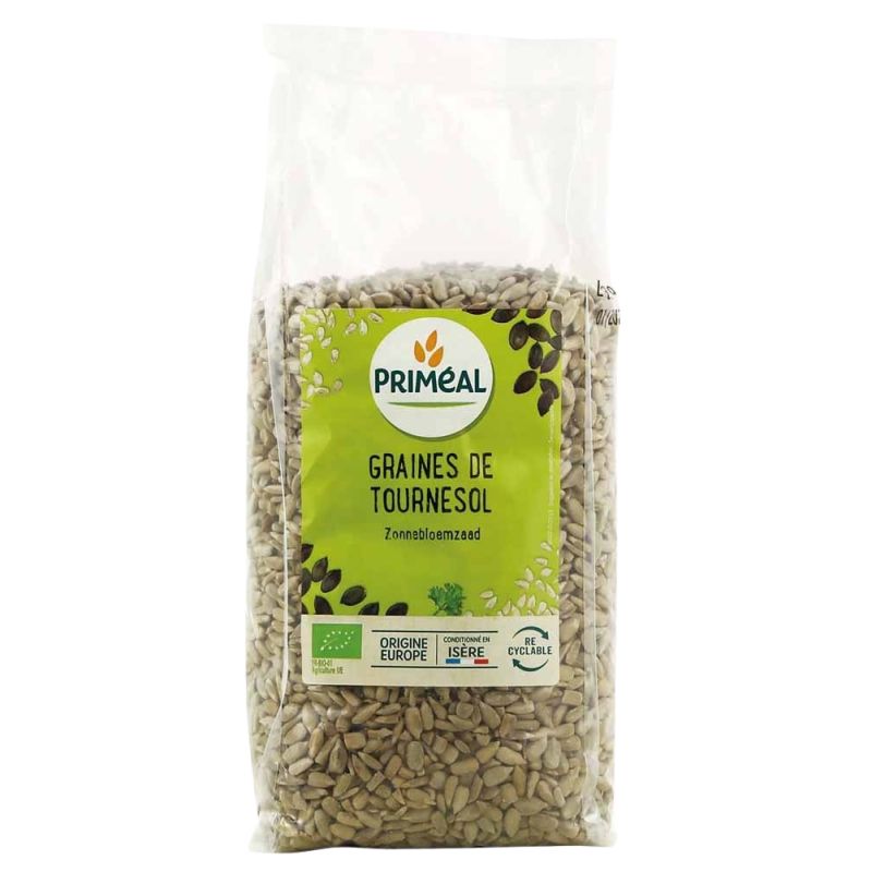 GRAINES DE TOURNESOL 500G PRIMEAL dans votre magasin bio en ligne Etiketbio.eu GRAINES DE TOURNESOL 500G PRIMEAL dans votre magasin bio en ligne Etiketbio.eu