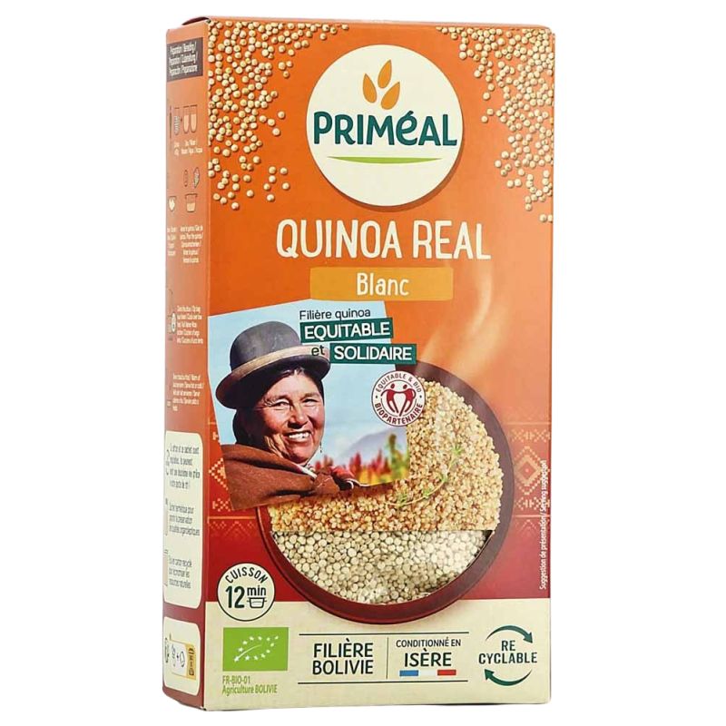 Quinoa real blanc 500g Priméal dans votre magasin bio en ligne Etiketbio.eu Quinoa real blanc 500g Priméal dans votre magasin bio en ligne Etiketbio.eu