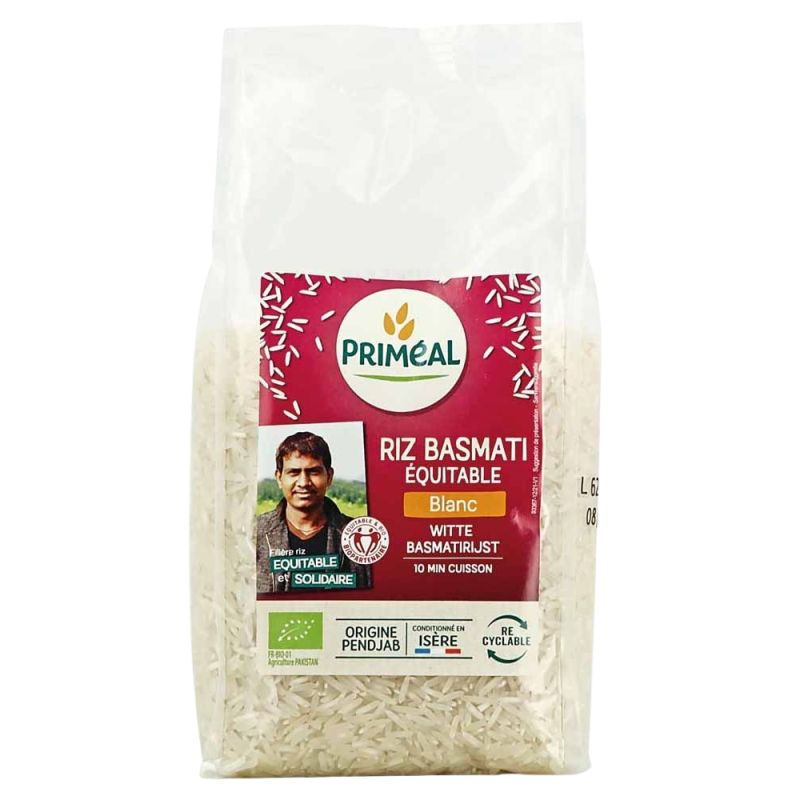 RIZ BASMATI BLANC 500G | PRIMEAL | Acheter sur EtiketBio.eu