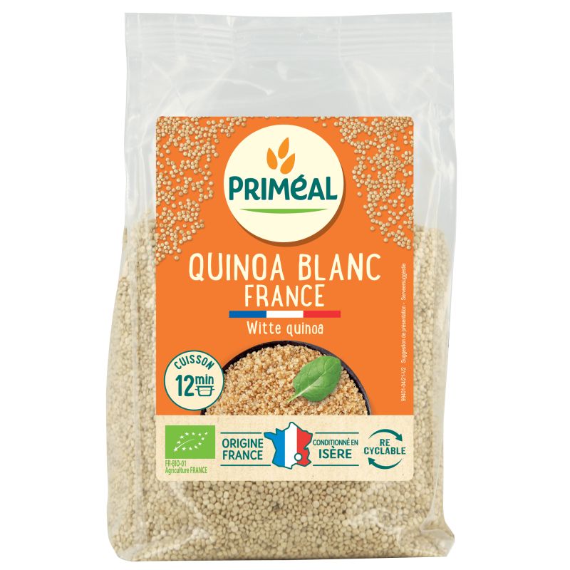 Quinoa blanc france 400g Priméal dans votre magasin bio en ligne Etiketbio.eu Quinoa blanc france 400g Priméal dans votre magasin bio en ligne Etiketbio.eu