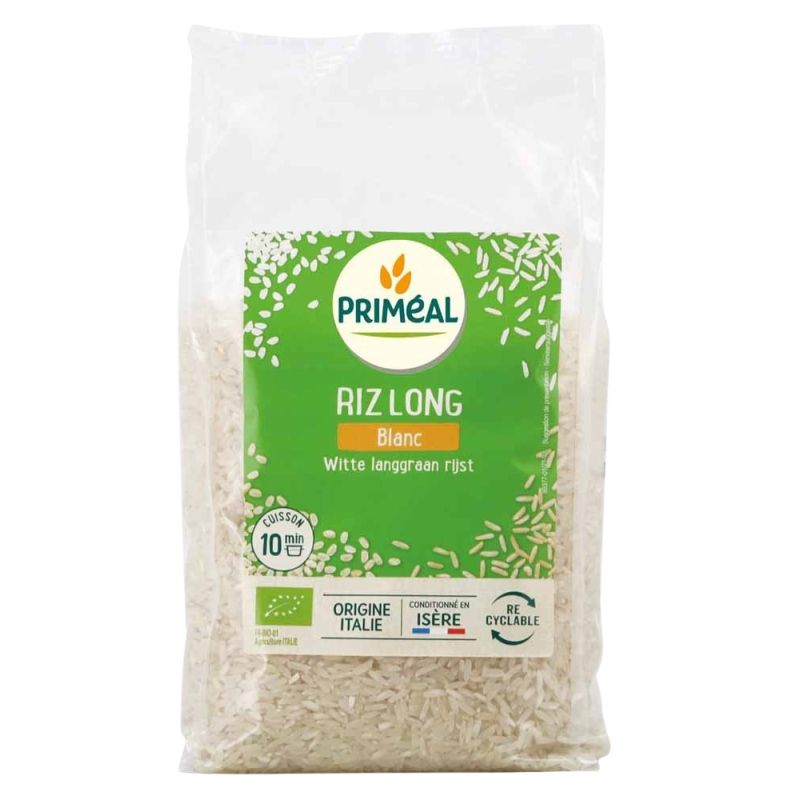 Riz long blanc 1kg Priméal  dans votre magasin bio en ligne Etiketbio.eu