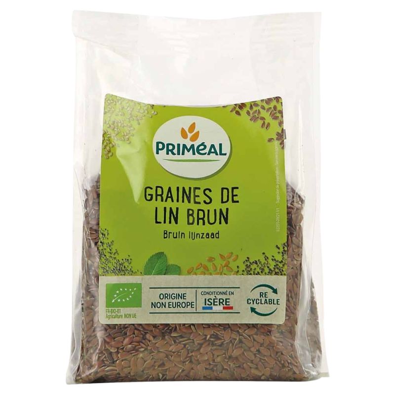 Graines de lin brun 250g Priméal dans votre magasin bio en ligne Etiketbio.eu Graines de lin brun 250g Priméal dans votre magasin bio en ligne Etiketbio.eu