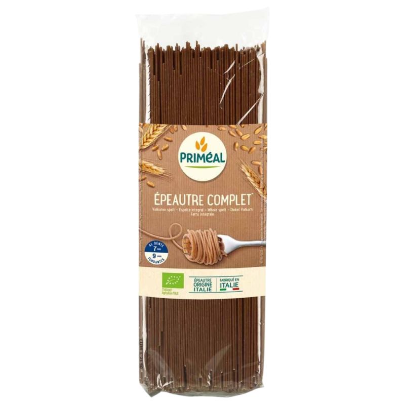 SPAGHETTIS EPEAUTRE COMPLET 500G | PRIMEAL | Acheter sur EtiketBio.eu