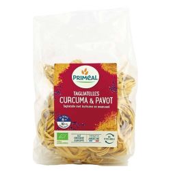 Tagliatelles curcuma pavot 250g Priméal dans votre magasin bio en ligne Etiketbio.eu
