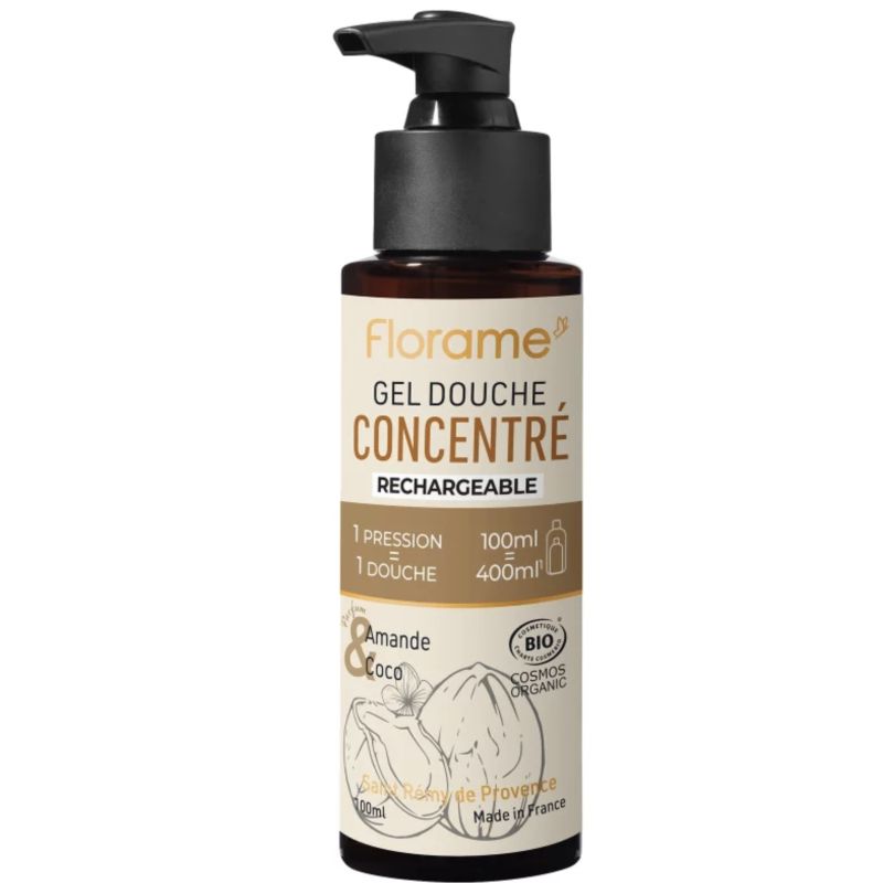 GEL DOUCHE CONCENTRE AMANDE COCO 100ML FLORAME dans votre magasin bio en ligne Etiketbio.eu GEL DOUCHE CONCENTRE AMANDE COCO 100ML FLORAME dans votre magasin bio en ligne Etiketbio.eu