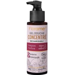 GEL DOUCHE CONCENTRE MANDARINE PAMPLEMOUSE 100ML FLORAME  dans votre magasin bio en ligne Etiketbio.eu