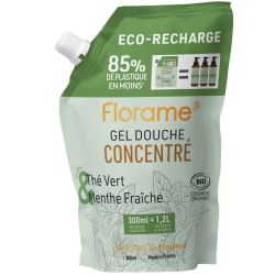 ECORECHARGE GEL DOUCHE THE VERT MENTHE 300ML | FLORAME | Acheter su...