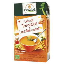 Veloute tomates et lentilles corail 1l Priméal  dans votre magasin bio en ligne Etiketbio.eu