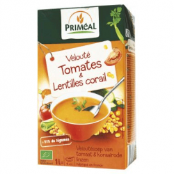 VELOUTE TOMATES ET LENTILLES CORAIL 1L | PRIMEAL | Acheter sur Etik...