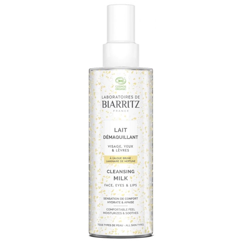 Lait demaquillant 200ml Laboratoires de Biarritz  dans votre magasin bio en ligne Etiketbio.eu