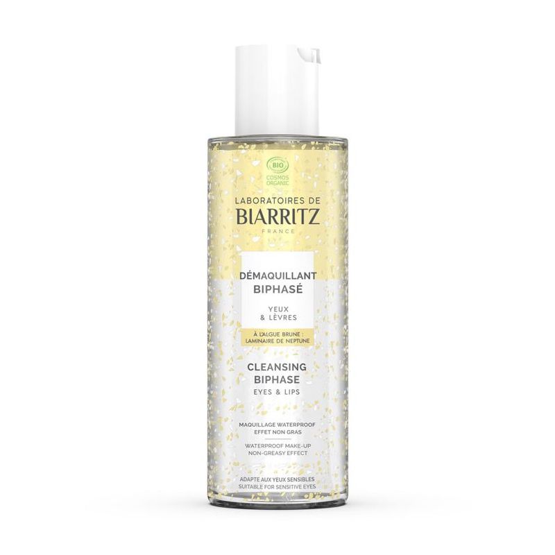 Demaquillant bi phase yeux & levres 125ml Laboratoires de Biarritz  dans votre magasin bio en ligne Etiketbio.eu