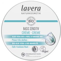 CREME BASIS SENSITIV 150ML LAVERA  dans votre magasin bio en ligne Etiketbio.eu