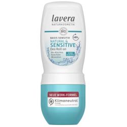 Deodorant basis sensitiv roll on 50ml Lavera dans votre magasin bio en ligne Etiketbio.eu