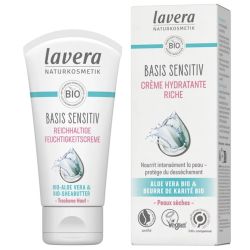 CREME HYDRATANTE BASIS SENSITIV RICHE 50ML | LAVERA | Acheter sur E...