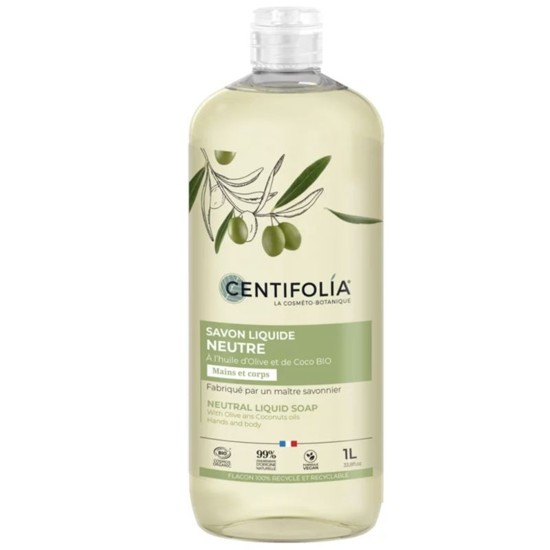 SAVON LIQUIDE NEUTRE 1L | CENTIFOLIA | Acheter sur EtiketBio.eu