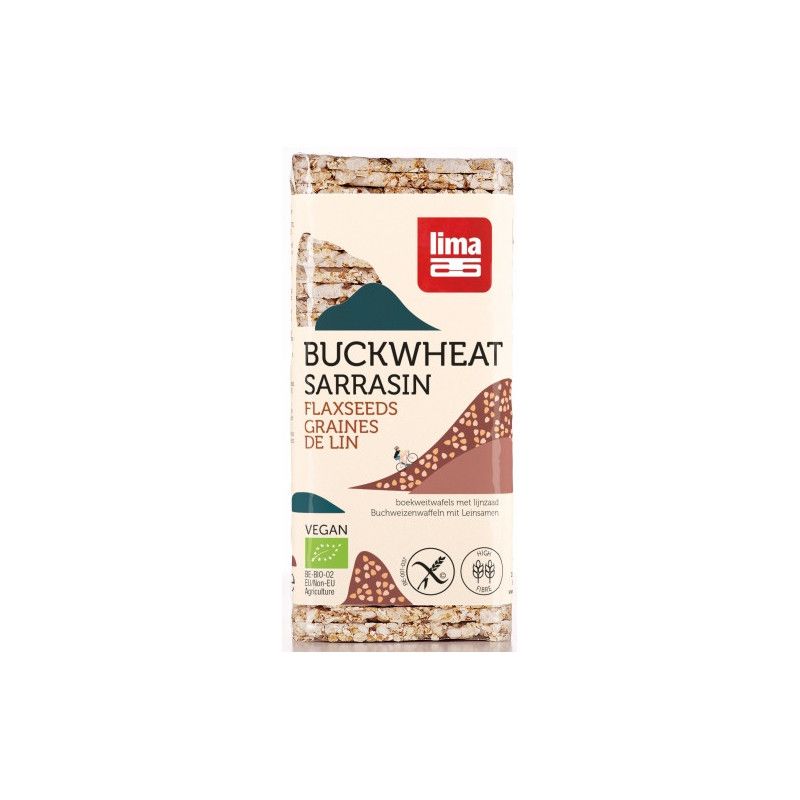 Galettes de sarrasin aux graines de lin Lima  dans votre magasin bio en ligne Etiketbio.eu
