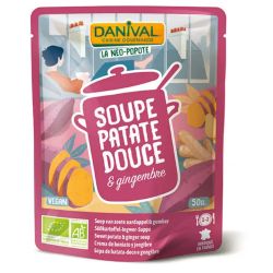 SOUPE PATATE DOUCE GINGEMBRE 50CL DANIVAL  dans votre magasin bio en ligne Etiketbio.eu