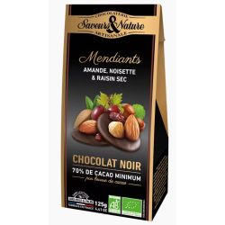 MENDIANTS CHOCOLAT NOIR FRUITS 125G | SAVEURS ET NATURE | Acheter s...